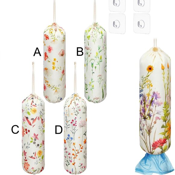 Other - Wildflower Plastic Bag Holder